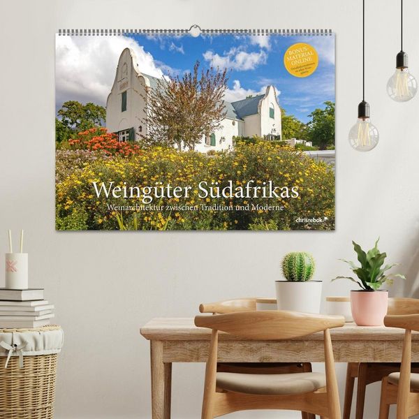 Produktbild: Weing&uuml;ter S&uuml;dafrikas, Weinarchitektur zwischen Tradition und Moderne (Wandkalender 2027 DIN A2 quer), CALVENDO Monatskalender
