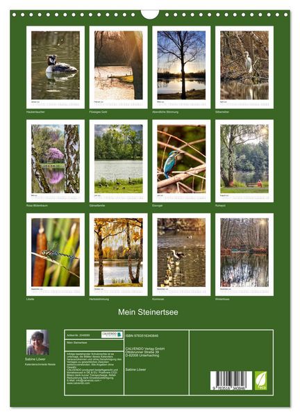Produktbild: Mein Steinertsee (Wandkalender 2026 DIN A3 hoch), CALVENDO Monatskalender