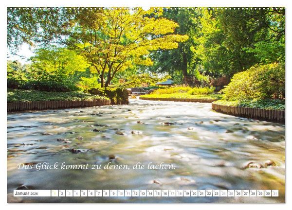 Produktbild: Stille. Japanische Gartenkunst und Weisheiten (hochwertiger Premium Wandkalender 2026 DIN A2 quer), Kunstdruck in Hochglanz