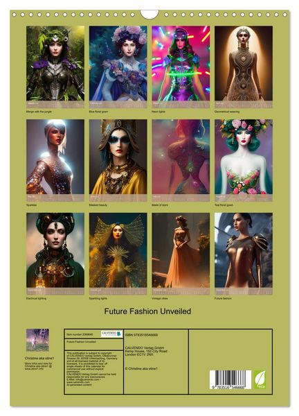 Produktbild: Future Fashion Unveiled (Wall Calendar 2026 DIN A3 portrait), CALVENDO 12 Month Wall Calendar