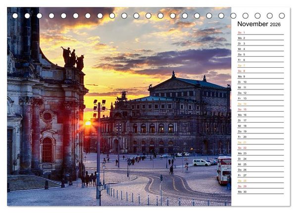 Produktbild: Dresden Bilder 2026 (Tischkalender 2026 DIN A5 quer), CALVENDO Monatskalender