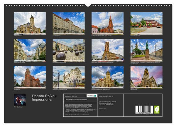 Produktbild: Dessau Ro&szlig;lau Impressionen (hochwertiger Premium Wandkalender 2026 DIN A2 quer), Kunstdruck in Hochglanz