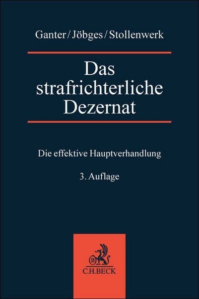 Produktbild: Das strafrichterliche Dezernat