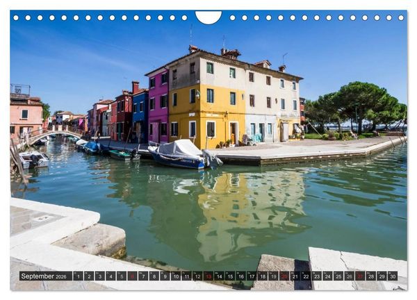 Produktbild: BURANO Charmante und farbenfrohe Insel (Wandkalender 2026 DIN A4 quer), CALVENDO Monatskalender