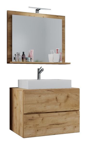 3-tlg. Waschplatz Waschtisch Lendas M Schublade