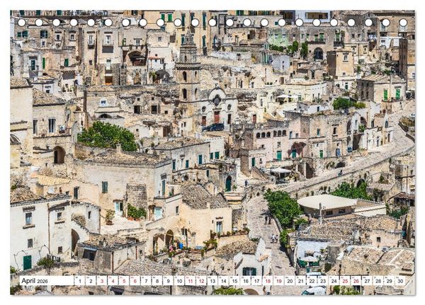 Produktbild: Matera - Die Stadt der Sassi (Tischkalender 2026 DIN A5 quer), CALVENDO Monatskalender