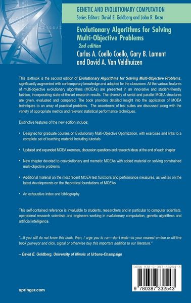 Produktbild: Evolutionary Algorithms for Solving Multi-Objective Problems