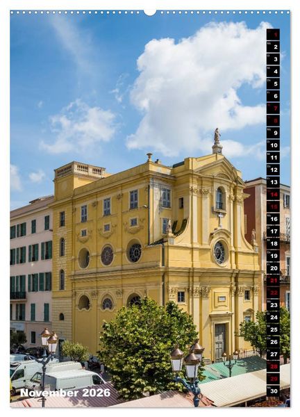 Produktbild: Idyllisches Nizza (hochwertiger Premium Wandkalender 2026 DIN A2 hoch), Kunstdruck in Hochglanz
