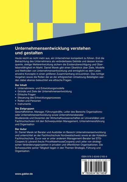 Produktbild: Unternehmensentwicklung verstehen und gestalten