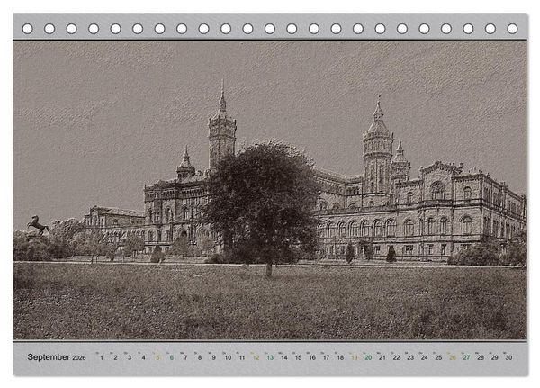 Produktbild: Hannover, alte Aufnahmen neu interpretiert. (Tischkalender 2026 DIN A5 quer), CALVENDO Monatskalender