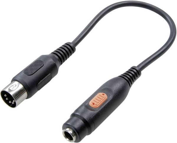 Produktbild: SpeaKa Professional SP-7870312 DIN-Anschluss / Klinke Audio Adapter [1x DIN-Stecker 5pol. - 1x Klinkenbuchse 6.35 mm] Schwarz