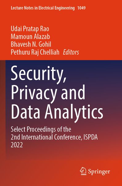Produktbild: Security, Privacy and Data Analytics