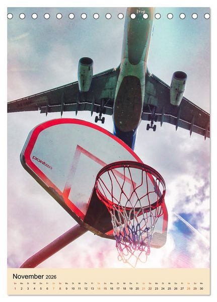 Produktbild: Basketball Fun (Tischkalender 2026 DIN A5 hoch), CALVENDO Monatskalender