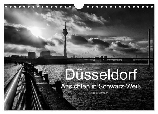 Produktbild: D&uuml;sseldorf Ansichten in Schwarz-Wei&szlig; (Wandkalender 2027 DIN A4 quer), CALVENDO Monatskalender