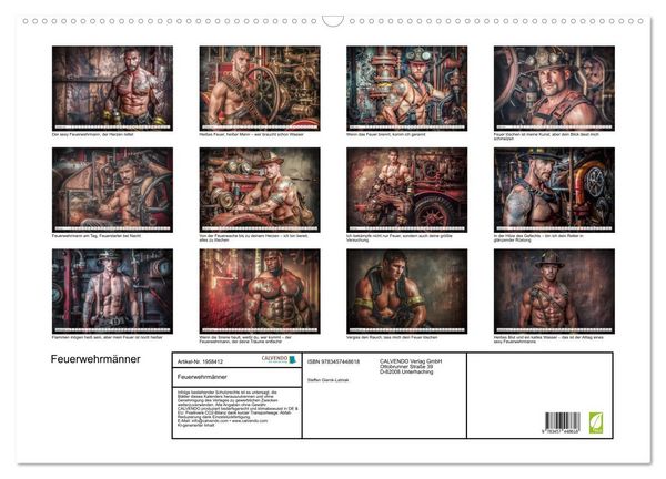 Produktbild: Feuerwehrm&auml;nner (Wandkalender 2026 DIN A2 quer), CALVENDO Monatskalender