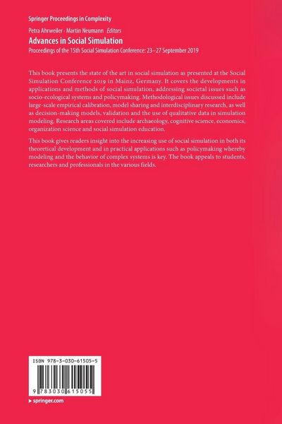 Produktbild: Advances in Social Simulation