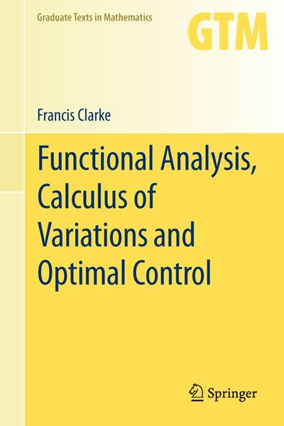 Produktbild: Functional Analysis, Calculus of Variations and Optimal Control