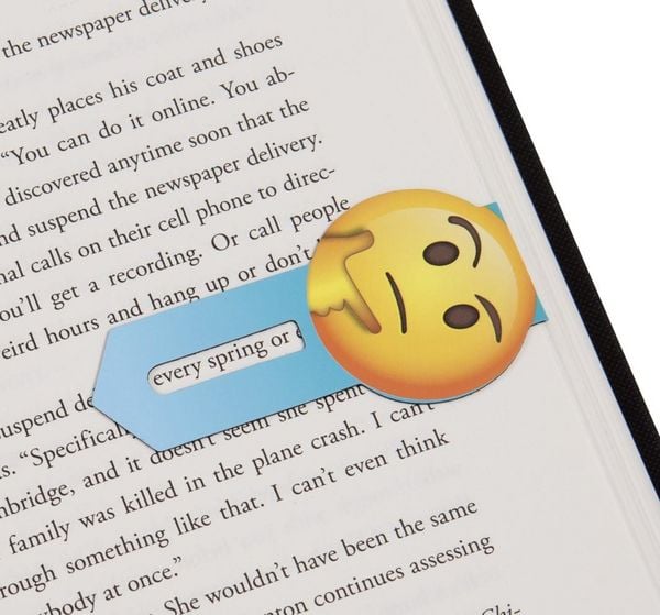 Produktbild: Line Markers Emoji Thoughtful & Nerdy &ndash; Magnetische Lesezeichen