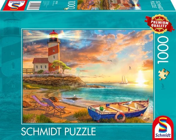 Schmidt Spiele - Sonnenuntergang in der Leuchtturm-Bucht, 1.000 Teile