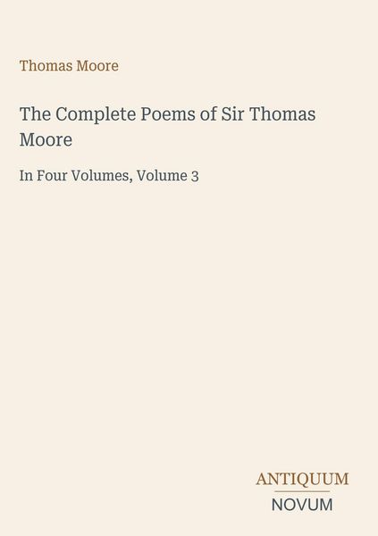 Produktbild: The Complete Poems of Sir Thomas Moore