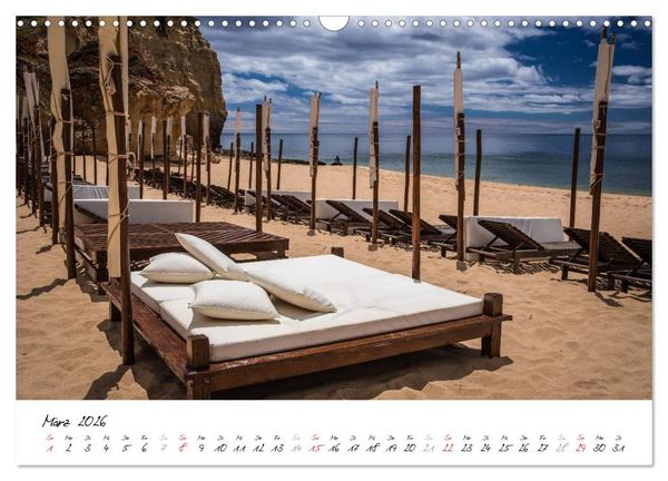 Produktbild: Die portugiesische Atlantikk&uuml;ste - Algarve (Wandkalender 2026 DIN A3 quer), CALVENDO Monatskalender