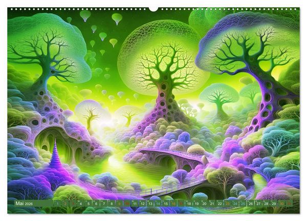 Produktbild: Traumwelten Surreale Landschaften (Wandkalender 2026 DIN A2 quer), CALVENDO Monatskalender