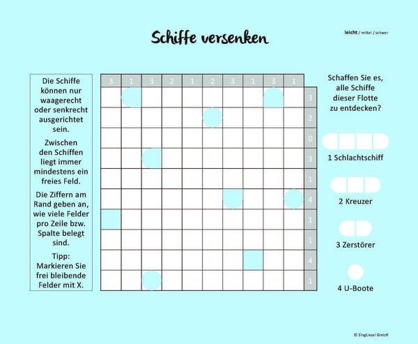 Produktbild: Schiffe versenken f&uuml;r 1 Spieler 1