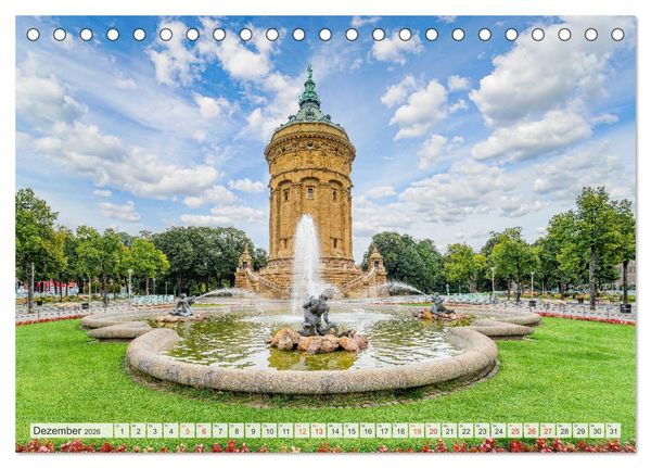 Produktbild: Mannheim Impressionen (Tischkalender 2026 DIN A5 quer), CALVENDO Monatskalender