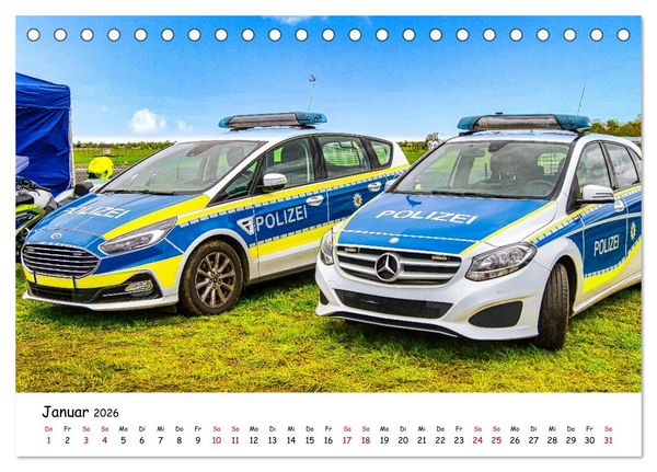 Produktbild: Blaulichttag, unsere Retter! (Tischkalender 2026 DIN A5 quer), CALVENDO Monatskalender