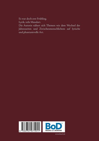 Produktbild: Es war doch erst Fr&uuml;hling