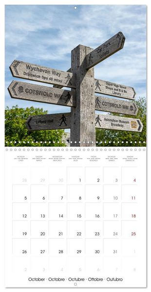 Produktbild: The Cotswolds - Idyllic part of England (Wall Calendar 2026 12 &times; 12 Inch) CALVENDO 12 Month Wall Calendar