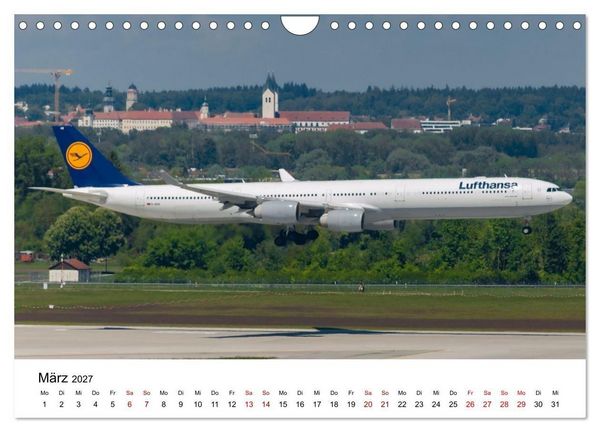Produktbild: Airbus A340 Der fliegende Bleistift (Wandkalender 2027 DIN A4 quer), CALVENDO Monatskalender