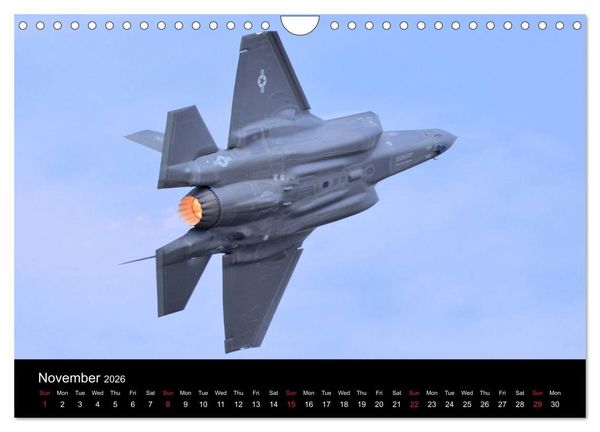 Produktbild: Lockheed Martin F35 Stealth Fighter (Wall Calendar 2026 DIN A4 landscape), CALVENDO 12 Month Wall Calendar