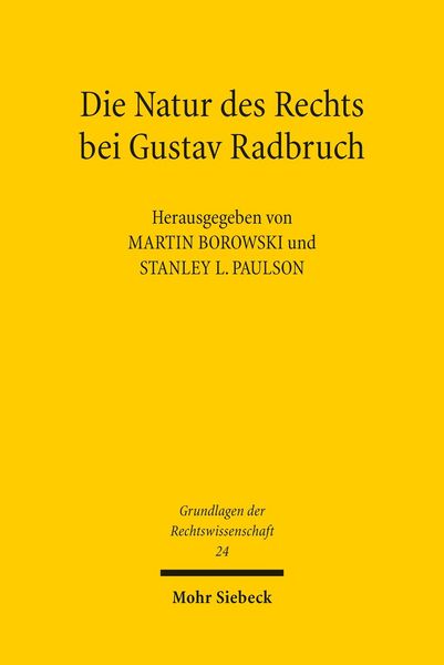 Produktbild: Die Natur des Rechts bei Gustav Radbruch
