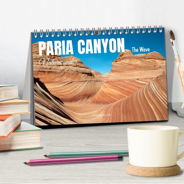 Produktbild: Paria Canyon - The Wave Naturwunder (Tischkalender 2026 DIN A5 quer), CALVENDO Monatskalender