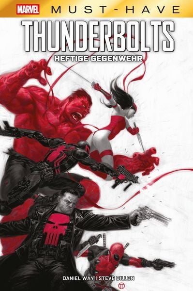Marvel Must-Have: Thunderbolts - Heftige Gegenwehr, Gebundene Ausgabe von Daniel Way,Steve Dillon, Panini, 978-3-7416-4143-5