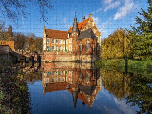 Produktbild: CALVENDO Puzzle Burg H&uuml;lshoff | 1000 Teile Lege-Gr&ouml;&szlig;e 64x48cm Foto-Puzzle f&uuml;r gl&uuml;ckliche Stunden