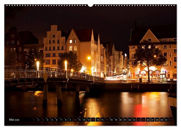 Produktbild: Ostseeperle L&uuml;beck (Wandkalender 2026 DIN A2 quer), CALVENDO Monatskalender