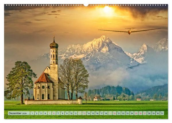 Produktbild: Segelflug, ein St&uuml;ck Freiheit (hochwertiger Premium Wandkalender 2026 DIN A2 quer), Kunstdruck in Hochglanz
