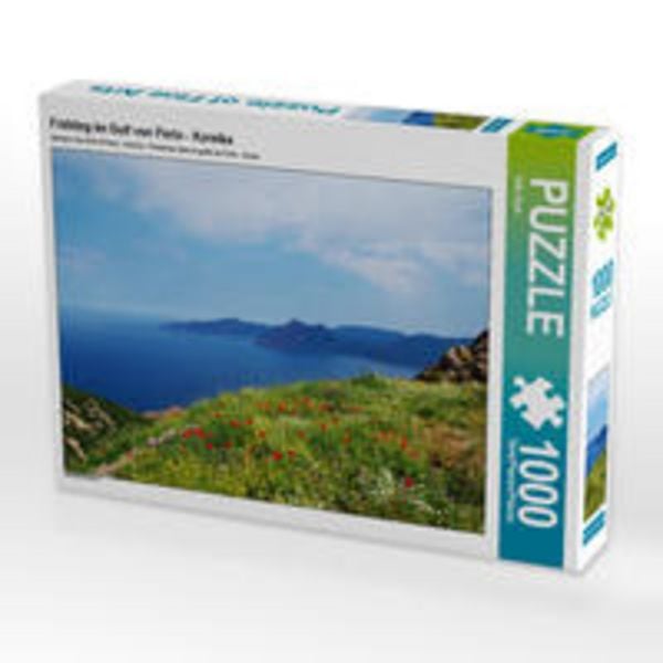 CALVENDO Puzzle Frühling im Golf von Porto - Korsika | 1000 Teile Lege-Größe 64x48cm Foto-Puzzle für glückliche Stunden