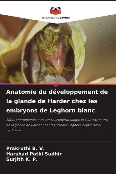 Produktbild: Anatomie du d&eacute;veloppement de la glande de Harder chez les embryons de Leghorn blanc