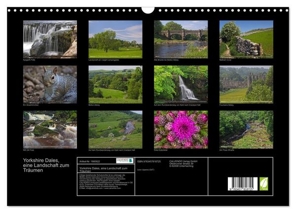 Produktbild: Yorkshire Dales, eine Landschaft zum Tr&auml;umen (Wandkalender 2026 DIN A3 quer), CALVENDO Monatskalender