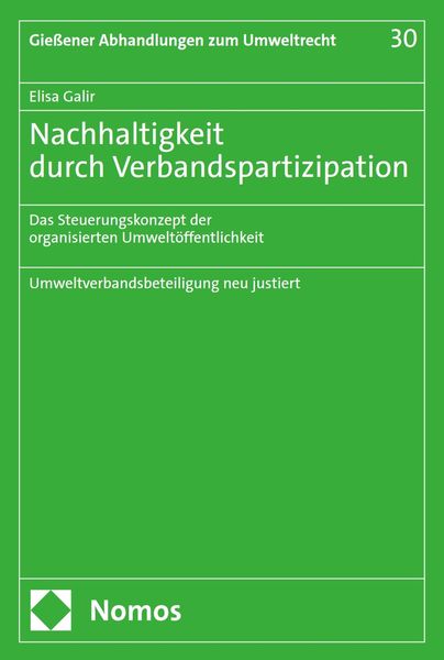 Produktbild: Nachhaltigkeit durch Verbandspartizipation