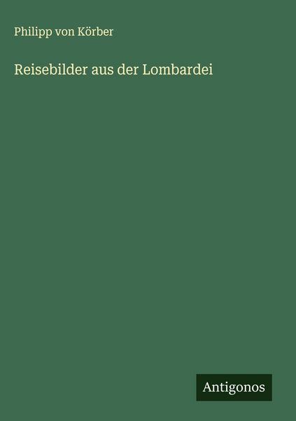 Produktbild: Reisebilder aus der Lombardei