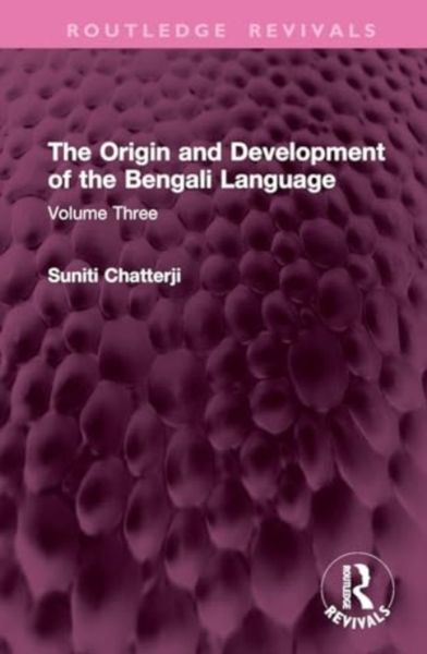 Produktbild: The Origin and Development of the Bengali Language