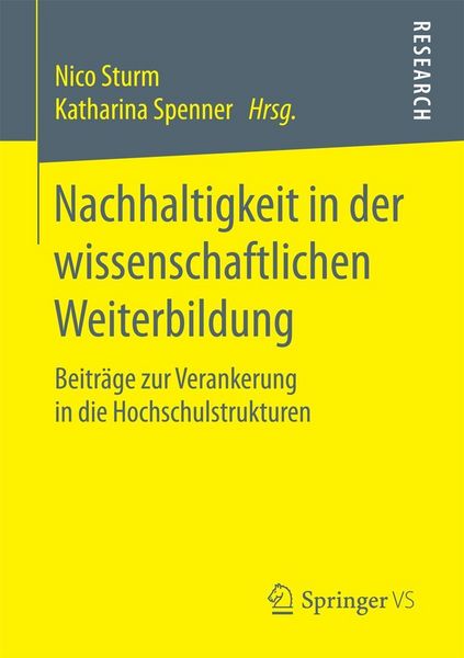 Produktbild: Nachhaltigkeit in der wissenschaftlichen Weiterbildung