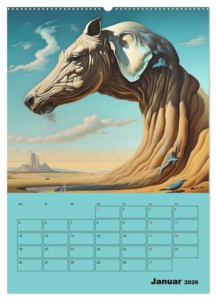 Produktbild: Surreale Fantasiewelten (hochwertiger Premium Wandkalender 2026 DIN A2 hoch), Kunstdruck in Hochglanz