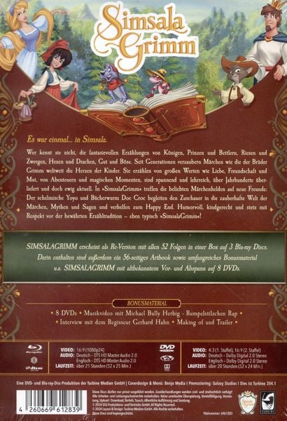 Produktbild: SimsalaGrimm - Die komplette Serie - Special Edition (8 DVD + 3 Blu-ray)