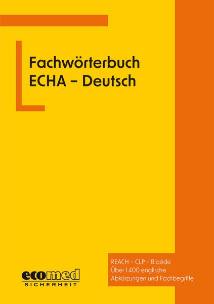 Produktbild: Fachw&ouml;rterbuch ECHA - Deutsch