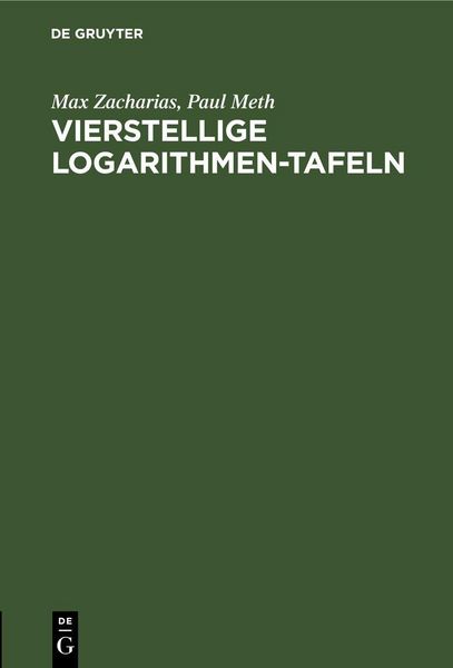 Produktbild: Vierstellige Logarithmen-Tafeln